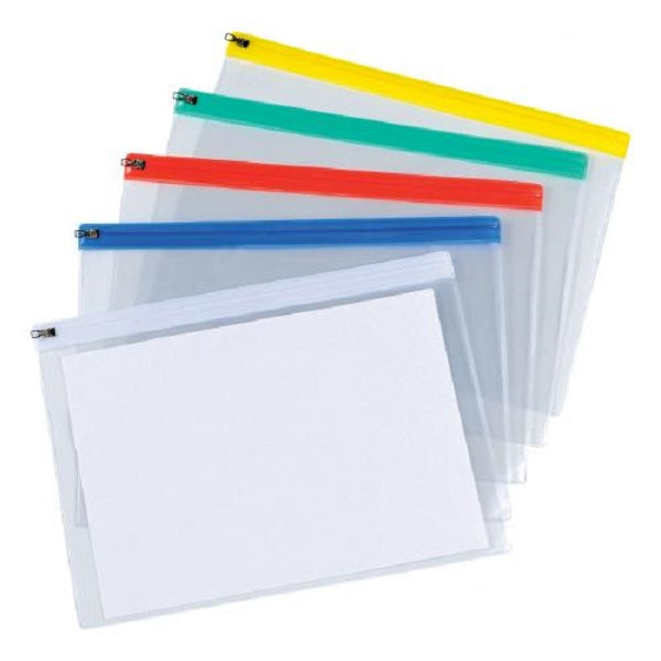 A4 Zip & Seal Wallets - Pack of 3 A4 Zip & Seal Wallets - Pack of 3
